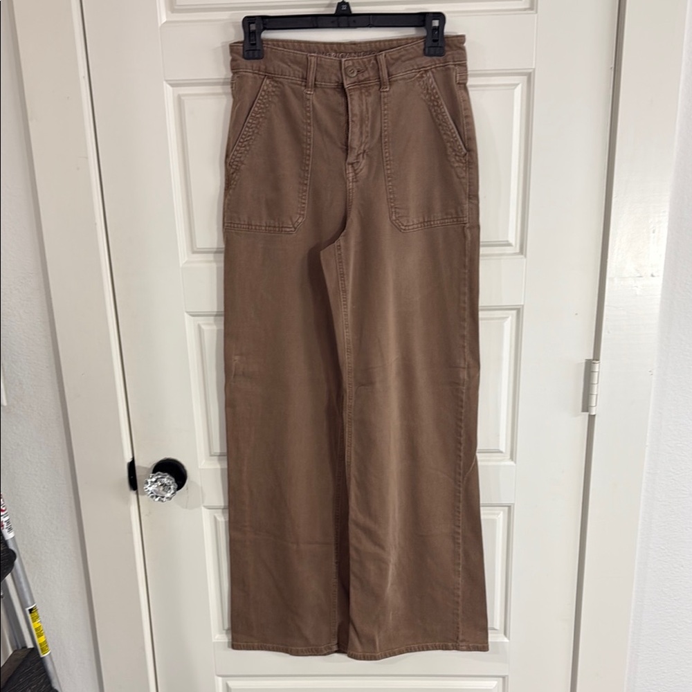 American Eagle Outfitters Brown Wide Leg Pants
